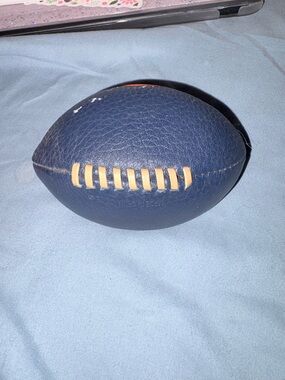 Coach Navy Leather 41st Anniversary Football Paperweight